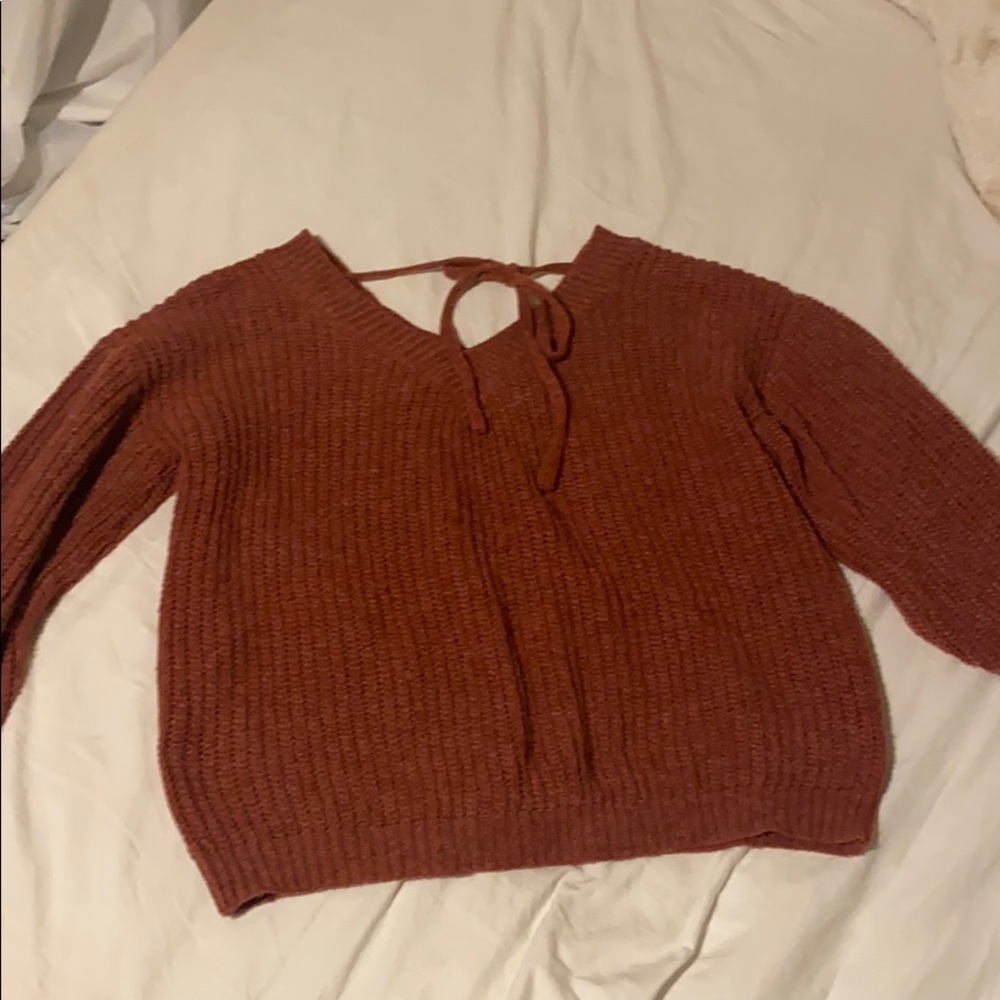 ZAFUL sweater with a tie in the back